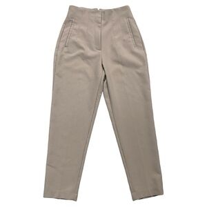 Zara Tan High-Waisted Trousers